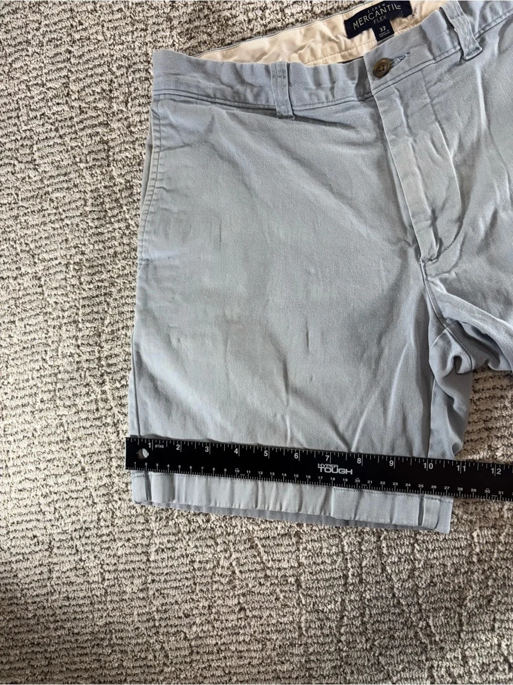 J. Crew Mercantile Flex Men’s Size 32 Light Blue Chino Shorts‎